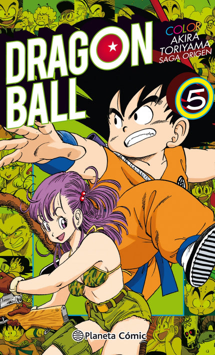 Libro Color Origen Y Red Ribboon: Son Goku debe infiltrarse en la torre de acero del Ejercito de la Red Ribbon para libe