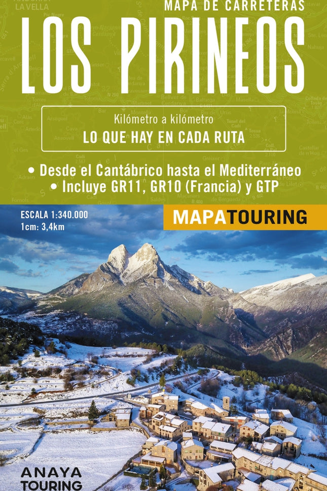 Mapa De Los Pirineos 1:340.000 - (desplegable)