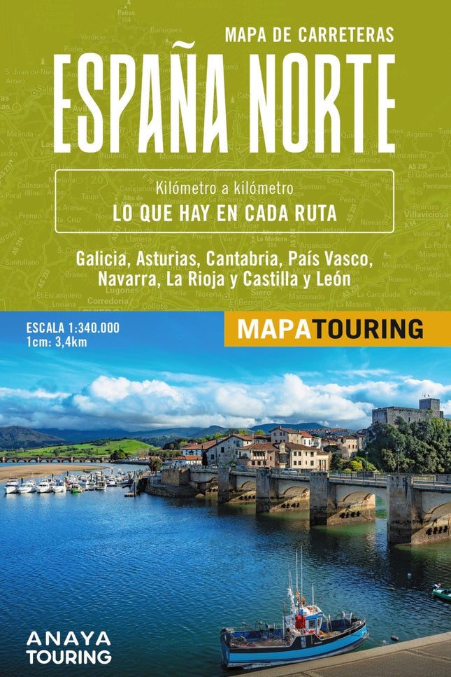 Mapa De Carreteras De España Norte 1:340.000 - (desplegable)