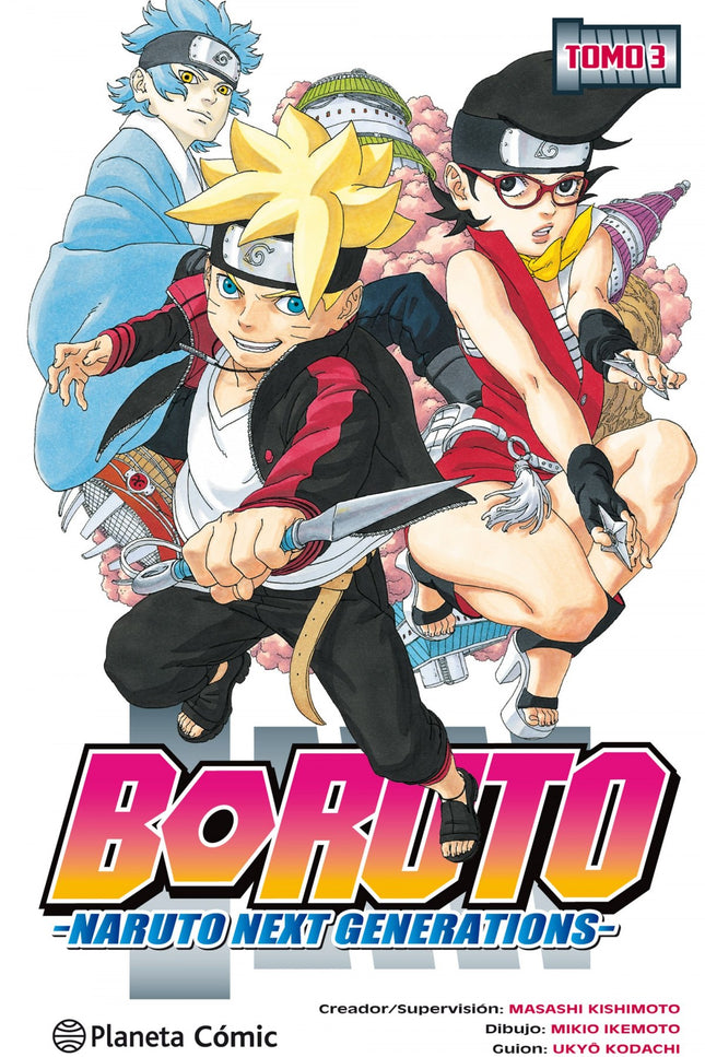 Libro Boruto 3: Naruto y sus aliados tienen a Momoshiki bajo control hasta que éste se transforma en un ser más poderoso. Naruto y Sasuke tendrán que trabajar en equipo si quieren tener alguna posibilidad de superar a un rival tan feroz, ¿pero acaso no será Boruto quien posee la clave de la victoria?