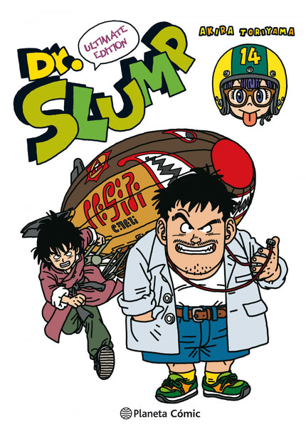 Libro Dr. Slump Nº 14/15 (nueva Edición): En el presente volumen de este manga shonen, se nos revela el verdadero origen de Gatchan a la vez que aparece Dios. Este tiene la intención de borrar la Tierra del mapa para poner fin al perjudicial desarrollo de la humanidad.