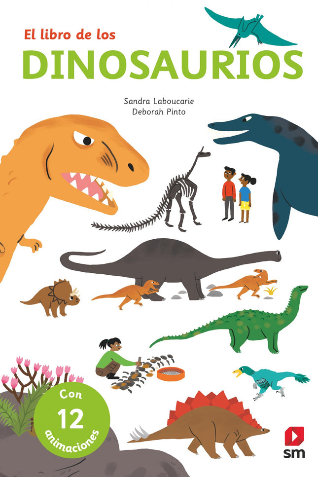 Libro El Libro De Los Dinosaurios: Este libro con pop-ups, solapas y lengüetas contienemucha información sobre diferentes especies de dinosaurios. Al leerlo, conocerás el trabajo de los paleontólogos, aprenderás cómo se forma un fósil y cómo se extrae de la tierra;verás cómo nacían los dinosaurios, qué comían y cómo sobrevivían.