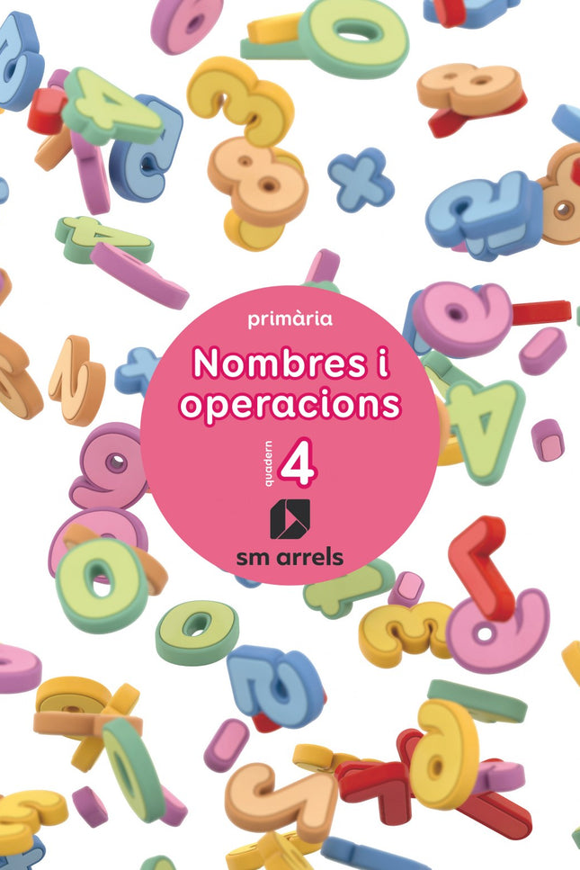 Portada del libro Quadern Nombres I Operacións 4-2n.primaria. Valencia 2019