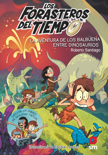 Libro Aventura De Los Balbuena Entre Dinosaurios: La familia Balbuena y sus vecinas nunca han vivido una aventura tan emocionante ni tan peligrosa. Acaban de aterrizar en el cretácico.