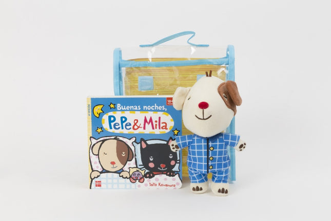 Libro Pack De Buenas Noches, Pepe Mila (con Muñeco De Pepe En Pijama): Ya es de noche y Pepe y Mila están cansados. Antas de acostarse, recogen sus juguetes, van al baño y se lavan los dientes.