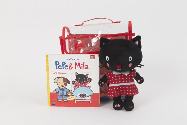 Libro Pack 'un Día Con Pepe Y Mila': Pepe y Mila hacen muchas cosas a lo largo del día: desayunan, se visten, juegan... Un pack que contiene un libro de cartón con solapas y lengüetas para que el niño descubra el día a día de los personajes y reconozca sus propios hábitos.