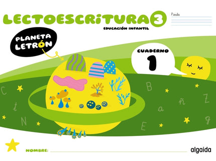 Planeta Letrón. Lectoescritura. Nivel 3. Cuaderno 1. Pauta