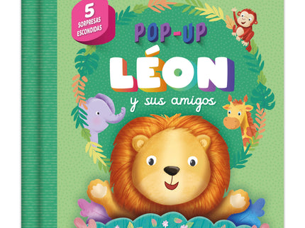POP UP LEON Y SUS AMIGOS - AA VV - TAPA DURA