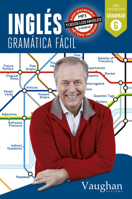 Libro Inglés Gramática Fácil: Consta de 180 clases de inglés con una estructura muy definida. En la parte izquierda pres