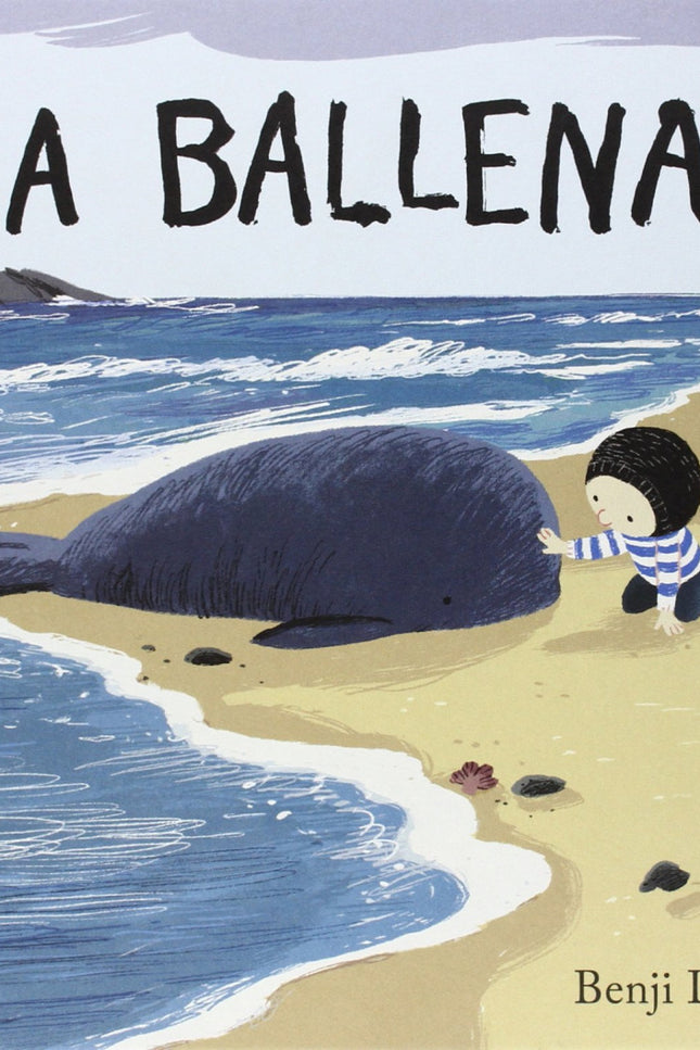 Libro La Ballena: Noé y su padre viven en una casa a la orilla del mar. El padre es pescador y por eso Noé, durante el d