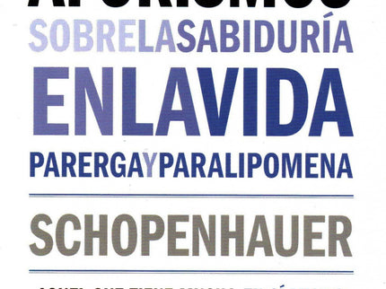 Libro Aforismos Sobre La Sabiduría En La Vida: A esta obra debe Schopenhauer buena parte de su celebridad. Escrita después de su texto principal, El mundo como voluntad y representación, en ella recogió las ideas fundamentales de su visión del mundo, y lo hizo alejándose todavía más del estilo de la