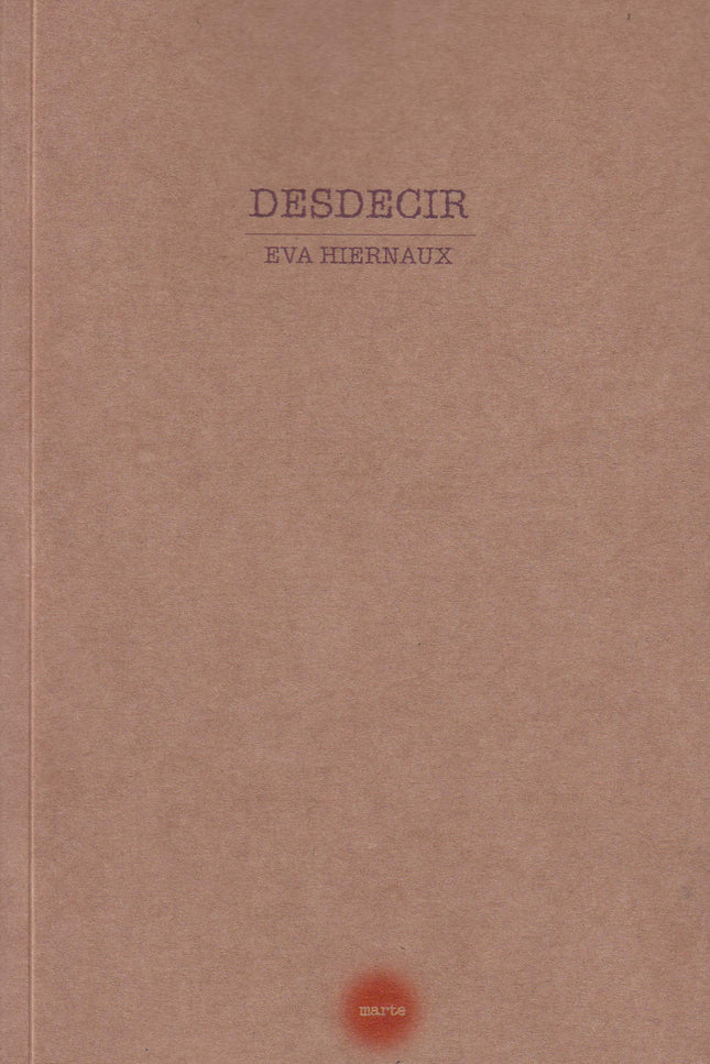 Portada del libro Desdecir