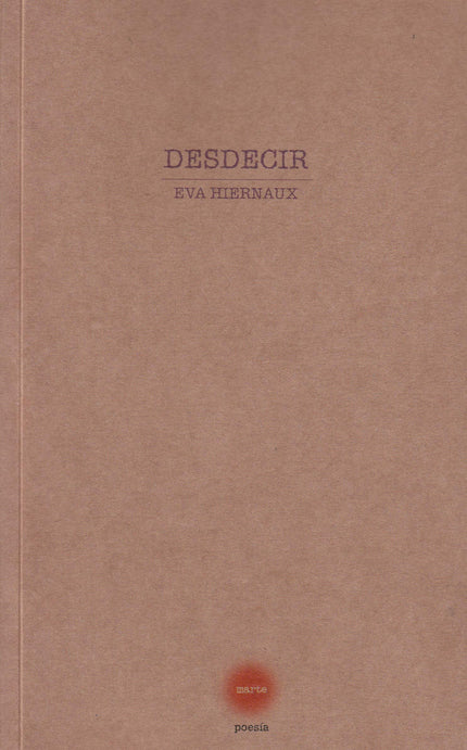 Portada del libro Desdecir