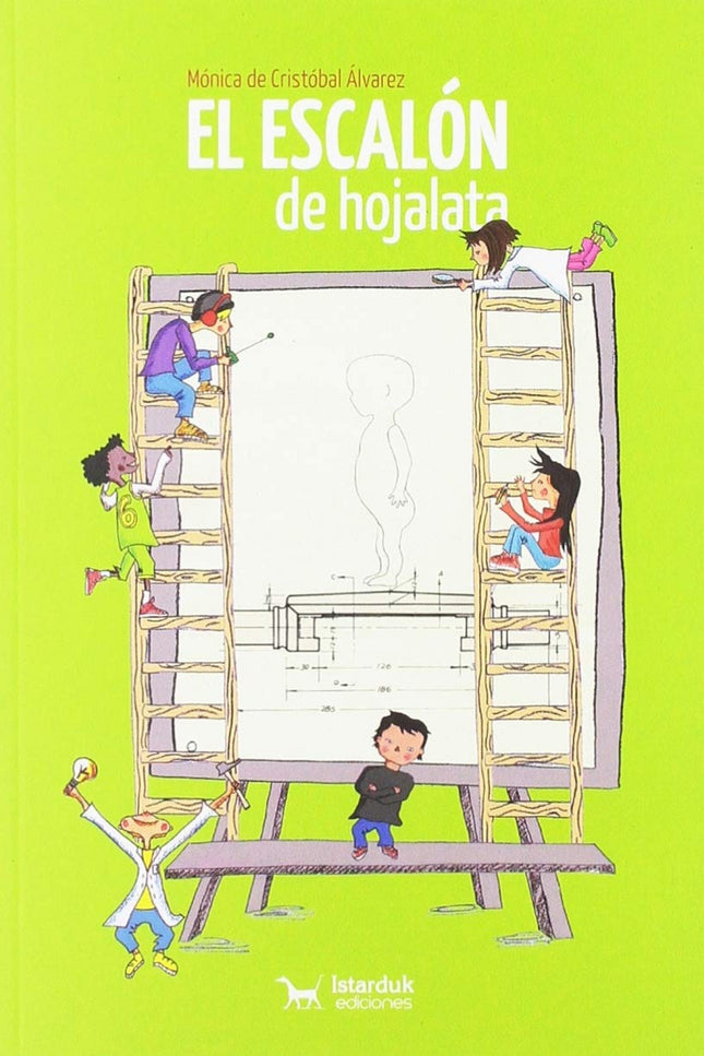 Libro El Escalón De Hojalata: César es un chico de 12 años con una característica física que le diferencia de los demás, acondroplasia, causa más común de enanismo o talla baja. César es como otros chicos y chicas de su edad solo que le faltan unos centímetros, así que decide buscar una solución y con sus amigos desarrollan un invento: el escalón de hojalata.