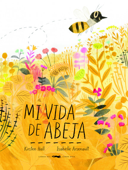 Libro Mi Vida De Abeja: Mi vida de abeja cuenta la historia de las abejas durante un año, de primavera a primavera. Un texto sencillo, que muestra las distintas etapas de la recolección del néctar y la fabricación de la miel, pero con la cadencia de una canción de frases vibrantes, que reflejan el ritmo agitado e incesante de la actividad de la colmena.