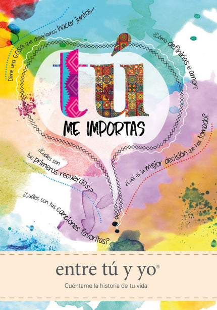 Libro Tú Me Importas: Este libro es un regalo entrañable para una persona especial: un familiar, un amigo/a, tu parejaà Contiene más de cien preguntas con las que descubrirás detalles hasta ahora desconocidos de su vida. También podrá añadir fotografías y revivir momentos ino