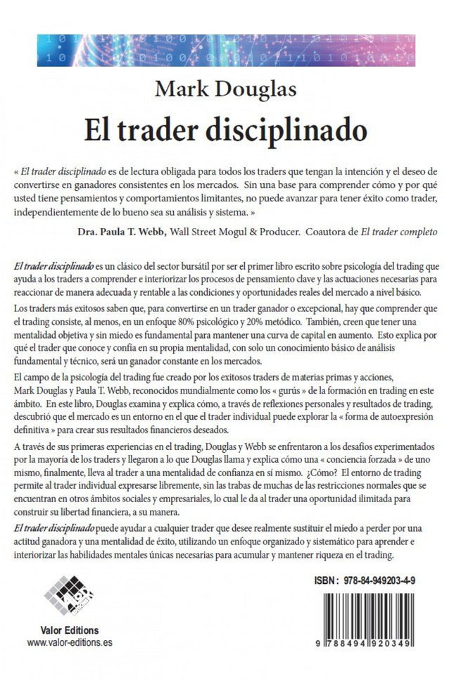 El trader disciplinado - Mark Douglas - Tapa blanda
