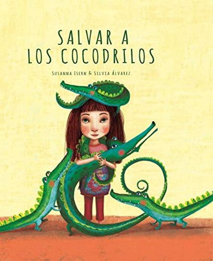Libro Salvar A Los Cocodrilos: Una niña lee un cartel que la asombra en una tienda de bolsos: liquidamos cocodrilos. Se alarma enseguida frente a una declaración de violencia tan absoluta y siente en ella la necesidad de salvar a los pobres cocodrilos.
