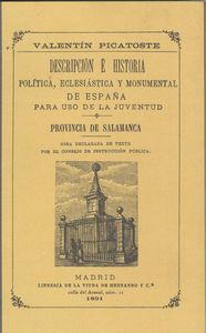 Libro Provincia De Salamanca.descripción E Historia: .