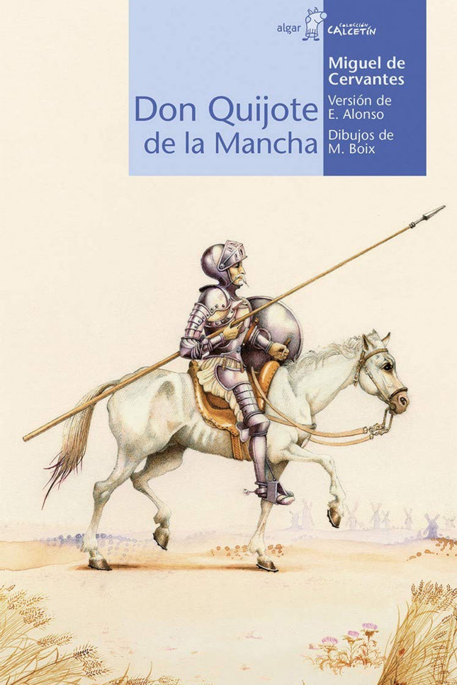 Libro Don Quijote De La Mancha (calcetín): «En un lugar de la Mancha de cuyo nombre no quiero acordarme, vivía no hace m