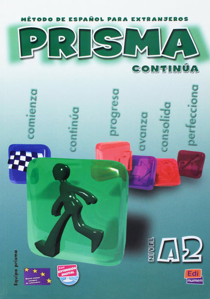 Libro Prisma, Método De Español Para Extranjeros, Nivel A2, Continúa: .