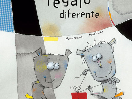 Libro Un Regalo Diferente: Tristán obsequia a su amigo Marcel con un trozo de tela sobrante de unas cortinas. Marcel hab