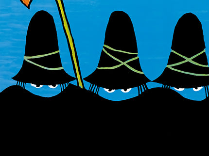 Libro Los Tres Bandidos: Tres feroces bandidos, con grandes capas, anchos sombreros y bien armados, tienen aterrorizada 