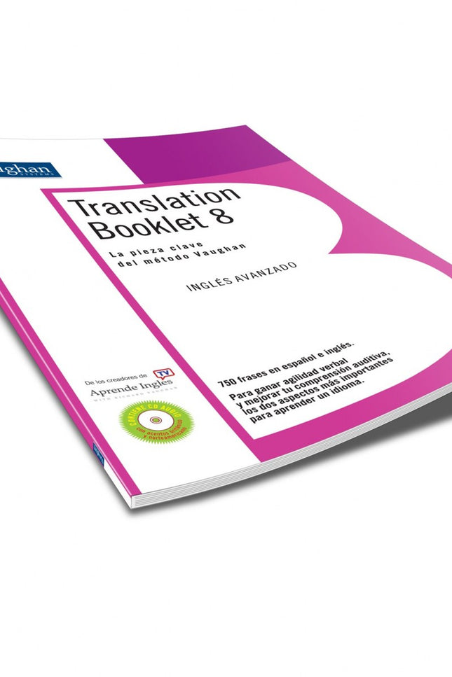 Libro Translation Booklet 8: Translation Booklet es el libro clave del método Vaughan. Un elemento esencial para ganar a