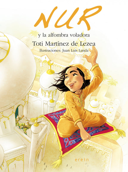 Libro Nur Y La Alfombra Voladora: Nur y sus padres viajan esta vez a Damasco, la capital de Siria. Baba nació allí, y ha