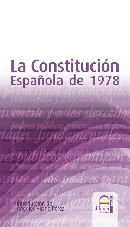 La constitución española de 1978 - Ángeles Hijano Pérez - Tapa blanda