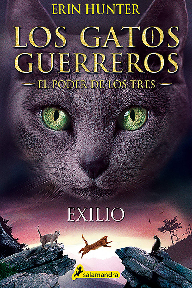 Libro Exilio: Único aprendiz del Clan del Trueno que conoce la oscura profecía que determina tanto su vida como la de Leonino y Carrasquera, sus hermanos guerreros, Glayino se siente fascinado por el poder que este conocimiento puede otorgarle. Por ello, decide indagar en el pasado lejano, en la historia de los gatos ya fallecidos que antaño caminaron por esos mismos bosques y ahora acechan sus sueños.
