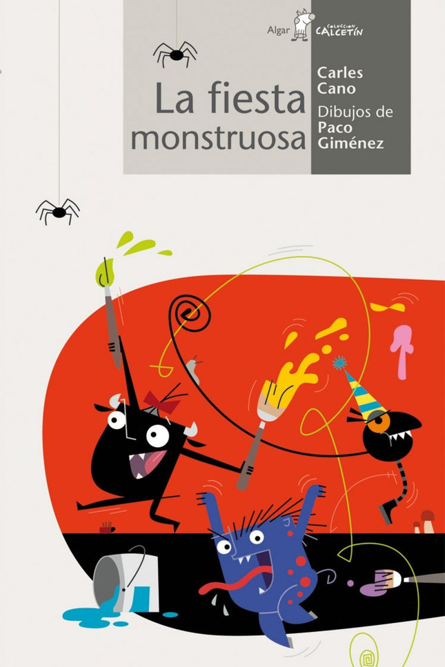 Libro La Fiesta Monstruosa: En el tenebroso País de los Monstruos falta color, todo es gris, blanco y negro, con algunos