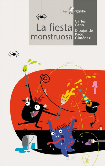 Libro La Fiesta Monstruosa: En el tenebroso País de los Monstruos falta color, todo es gris, blanco y negro, con algunos