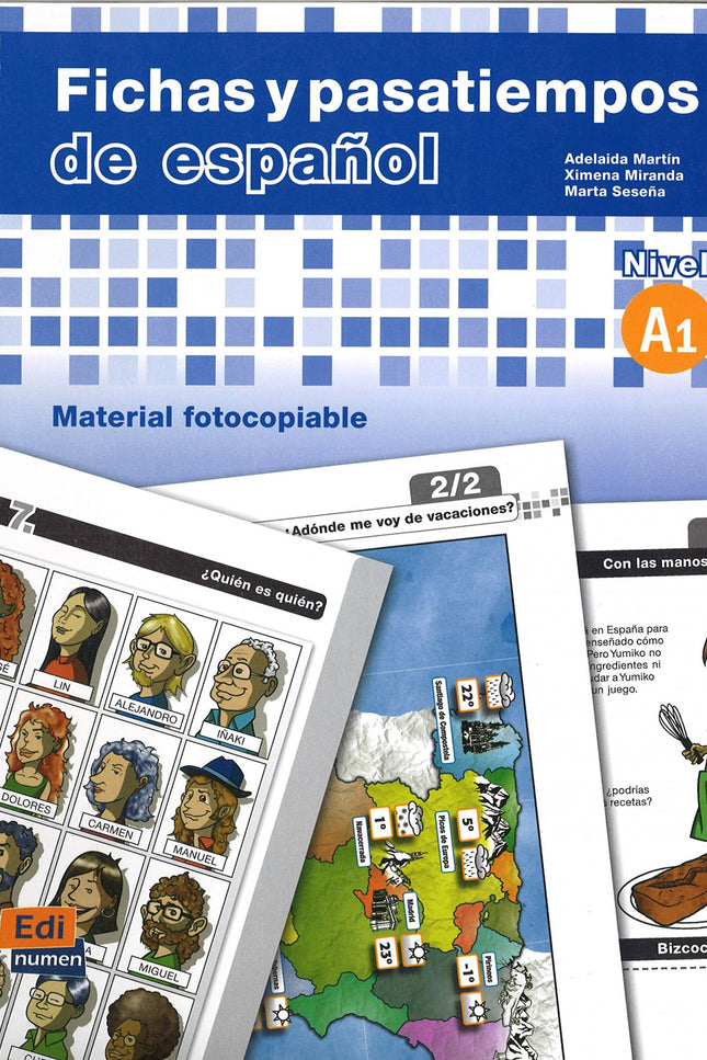 Libro (a1).fichas Y Pasatiempos Español (ele)/Para Extranjeros: Actividades imprimibles y fotocopiables para la clase de