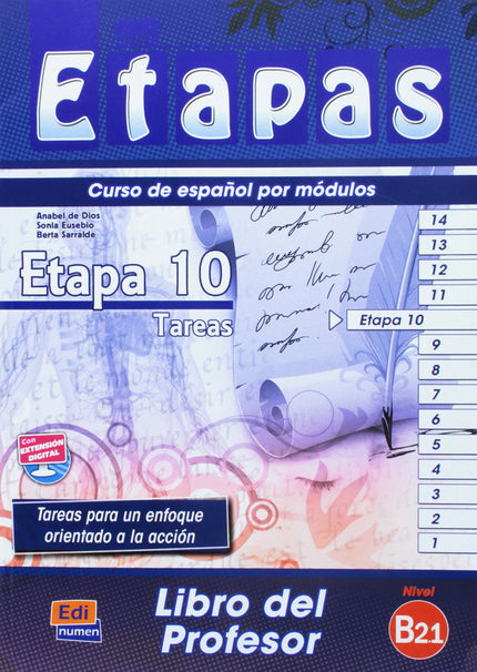 Libro Etapa 10. Tareas. Profesor: .
