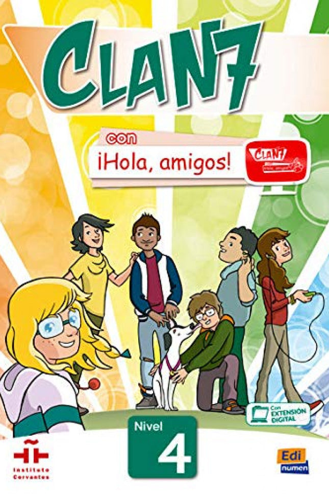 Libro Clan 7 Con ¡hola Amigos! Nivel 4: .