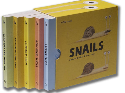 Libro Snails (box With 5 Titles): Five short stories, related but independent, that propose themes of interest for pre-readers: exploring the world, contemplating nature, discovering friendship... Reading the images provides situations and characters with which the reader can identify and can build his/her perspective of the world and experiment emotions, surprise, feelings..., at the same time develop understanding of relationships with others.