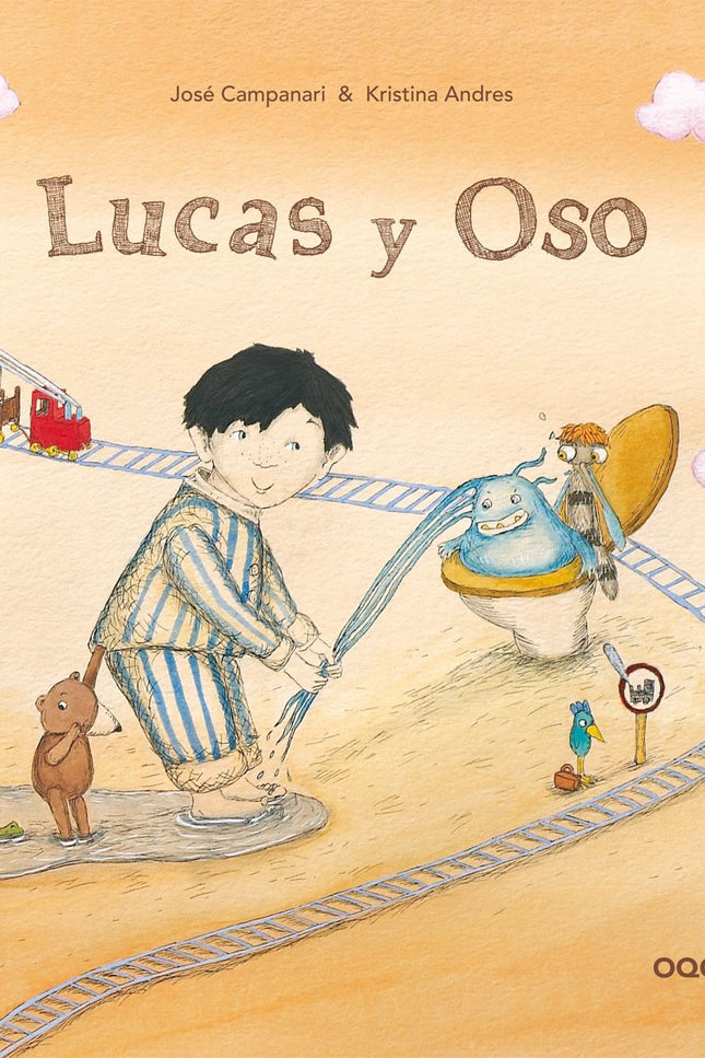 Libro Lucas Y Oso: El pequeño Lucas planeaba atrapar al monstruo de la jarra de agua, que mojaba su cama cada noche. Par