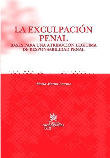 La exculpación penal - María Martín Lorenzo - 00