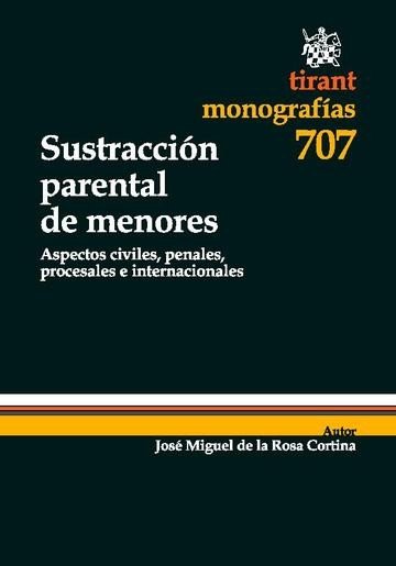 Sustracción parental de menores - José Miguel de la Rosa Cortina - 00