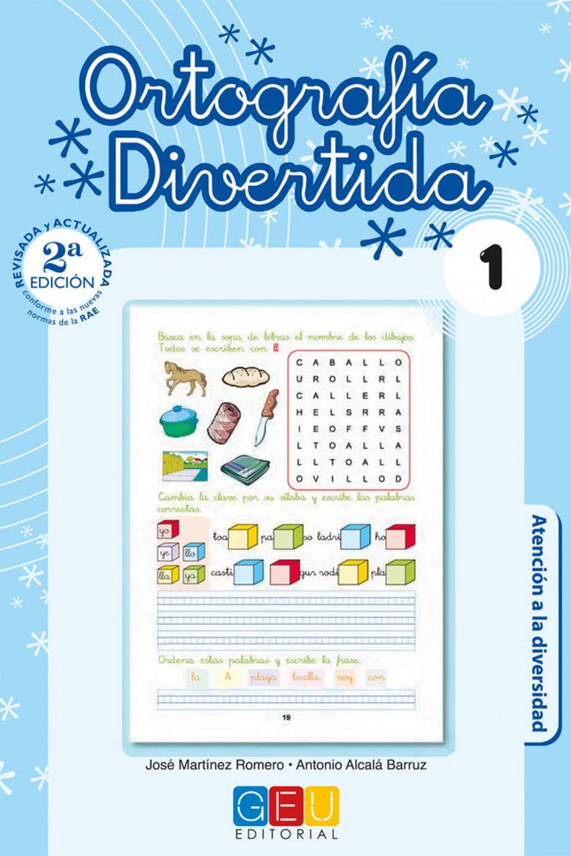 Libro Ortografía Divertida 1: Ortografía divertida es una colección de 19 cuadernos que juega con las palabras, enseña l