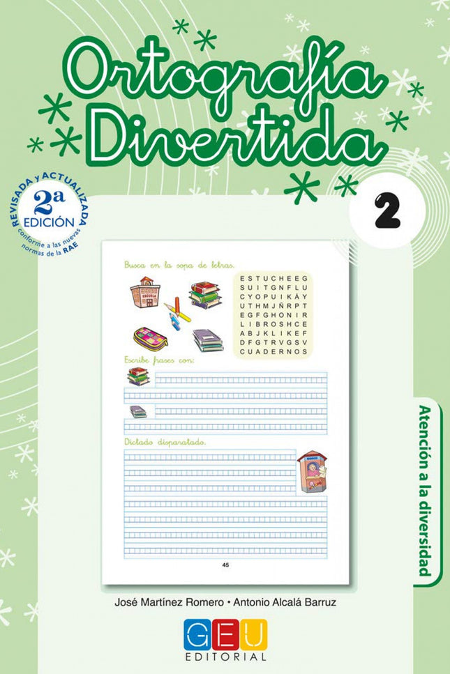 Libro Ortografía Divertida 2: Ortografía divertida es una colección de 19 cuadernos que juega con las palabras, enseña l