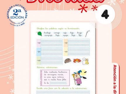 Libro Ortografía Divertida 4: Ortografía divertida es una colección de 19 cuadernos que juega con las palabras, enseña l