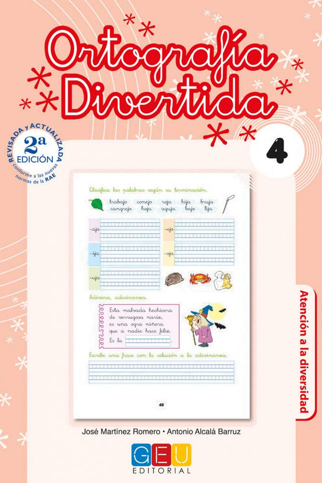 Libro Ortografía Divertida 4: Ortografía divertida es una colección de 19 cuadernos que juega con las palabras, enseña l