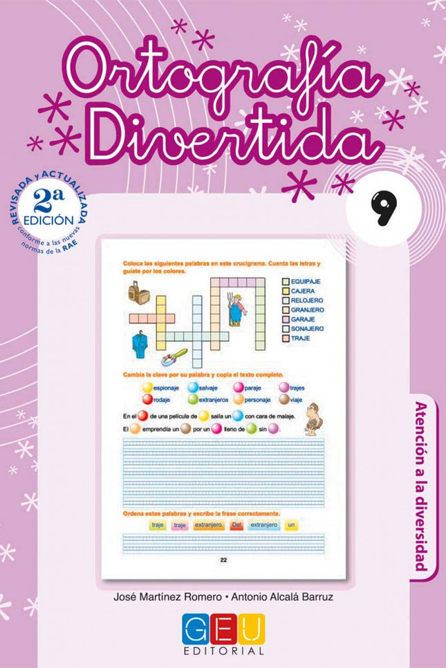 Libro Ortografía Divertida 9: Ortografía divertida es una colección de 19 cuadernos que juega con las palabras, enseña l