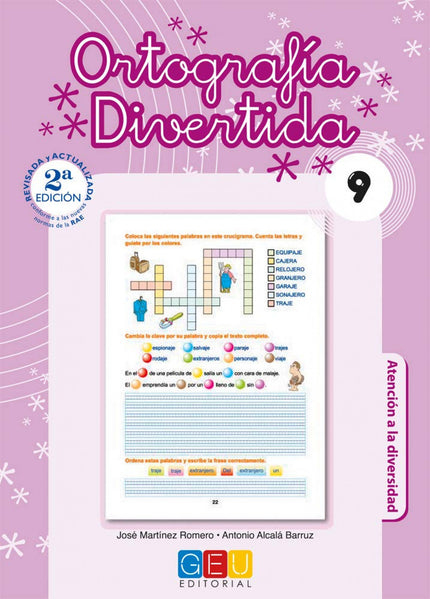 Libro Ortografía Divertida 9: Ortografía divertida es una colección de 19 cuadernos que juega con las palabras, enseña l