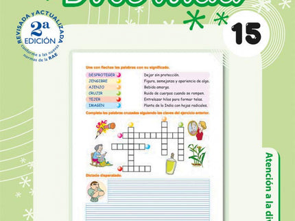 Libro Ortografía Divertida 15: Edad/Nivel: 5º Educación Primaria Este libro trabaja: Tilde en las palabras monosílabas. 