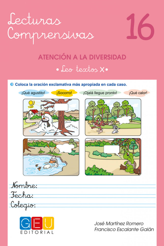 Libro Lecturas Comprensivas 16: .