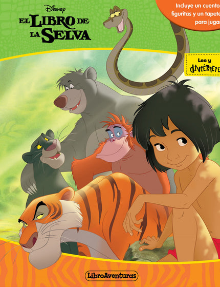 Libro Mi Libro-juego: Diviértete con Mowgli y sus amigos. Además de leer la historia, encontrarás fi guritas y un tapete