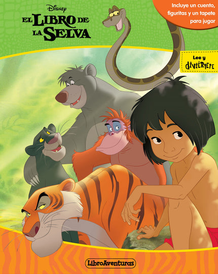 Libro Mi Libro-juego: Diviértete con Mowgli y sus amigos. Además de leer la historia, encontrarás fi guritas y un tapete